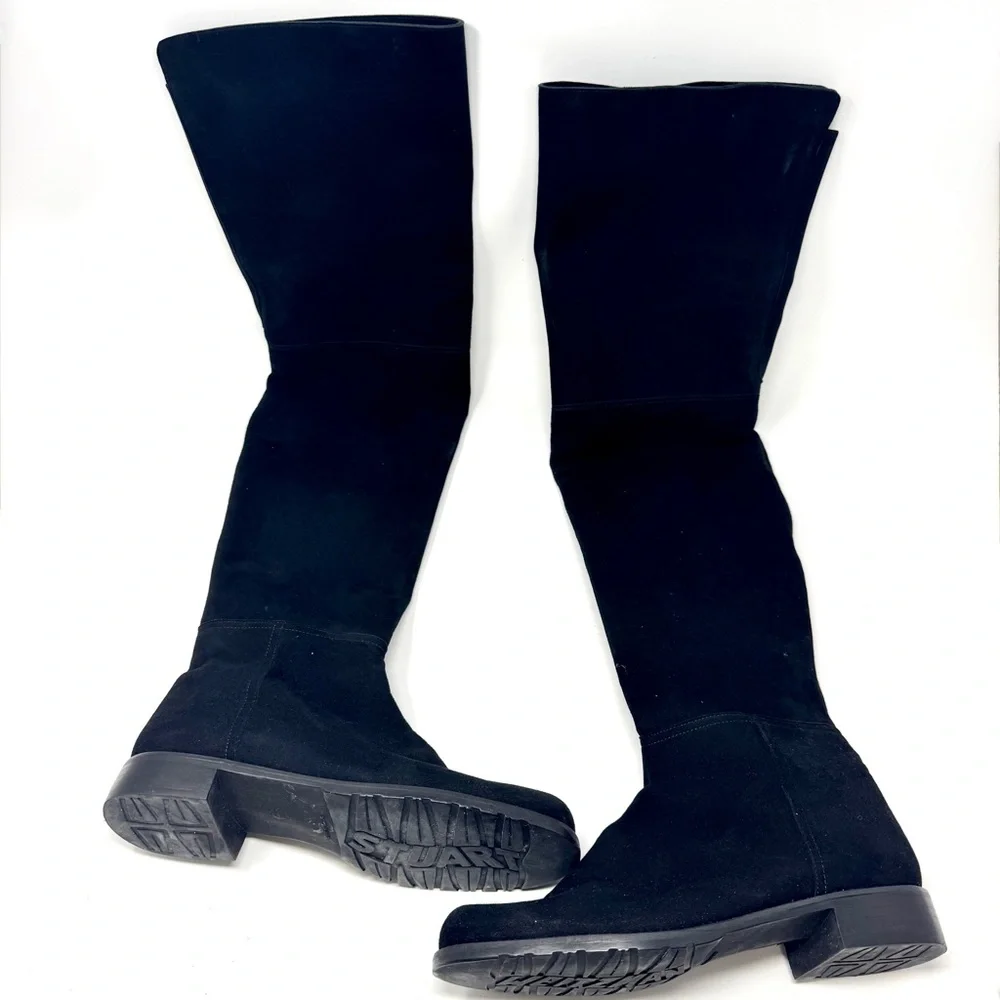 Stuart Weitzman Hilo Black Over-the-Knee Boots